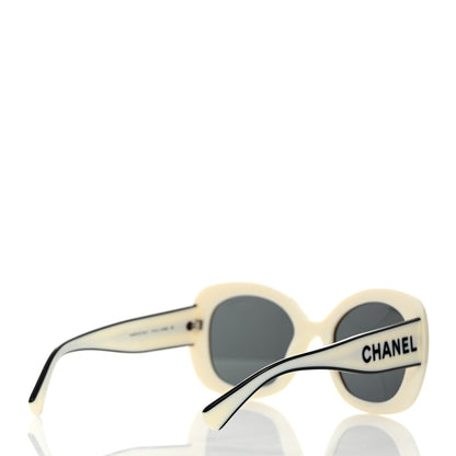 Chanel Acetate Sunglasses 71414 White 4 of 8