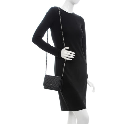 Chanel Caviar Quilted Wallet On Chain WOC Black 2 of 9