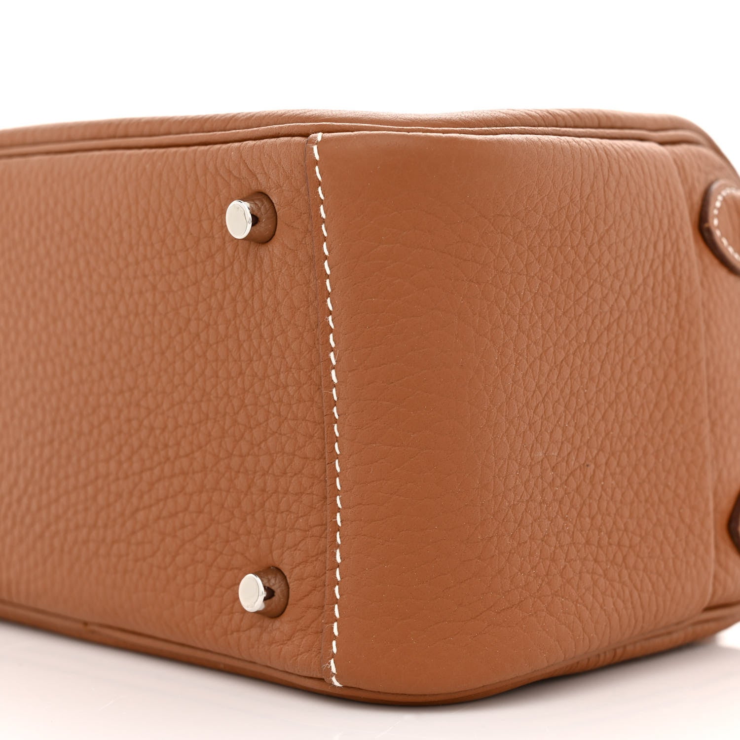 Hermes Taurillon Clemence Mini Lindy 20 Gold 10 of 11