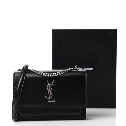 Saint Laurent Calfskin Monogram Sunset Chain Wallet Black 12 of 12