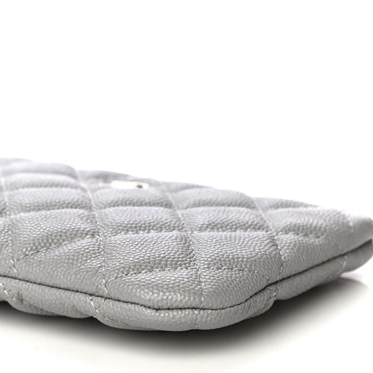 Chanel Caviar Quilted Small Cosmetic Case Grey 10 of 11