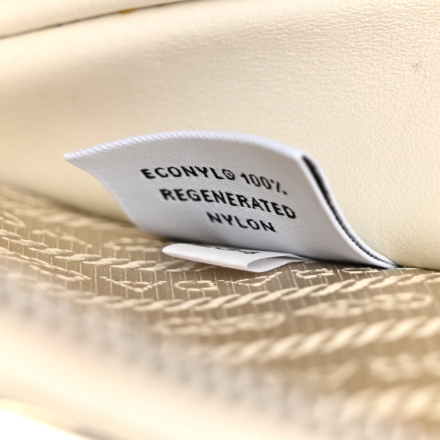 Saffiano Mini Triangle Crossbody Pouch White