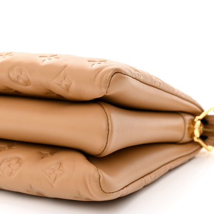 Louis Vuitton Lambskin Embossed Monogram Coussin PM Camel 11 of 11