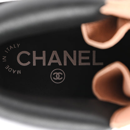 Chanel Suede Calfskin Lace Up Boots 40.5 Pink 7 of 10