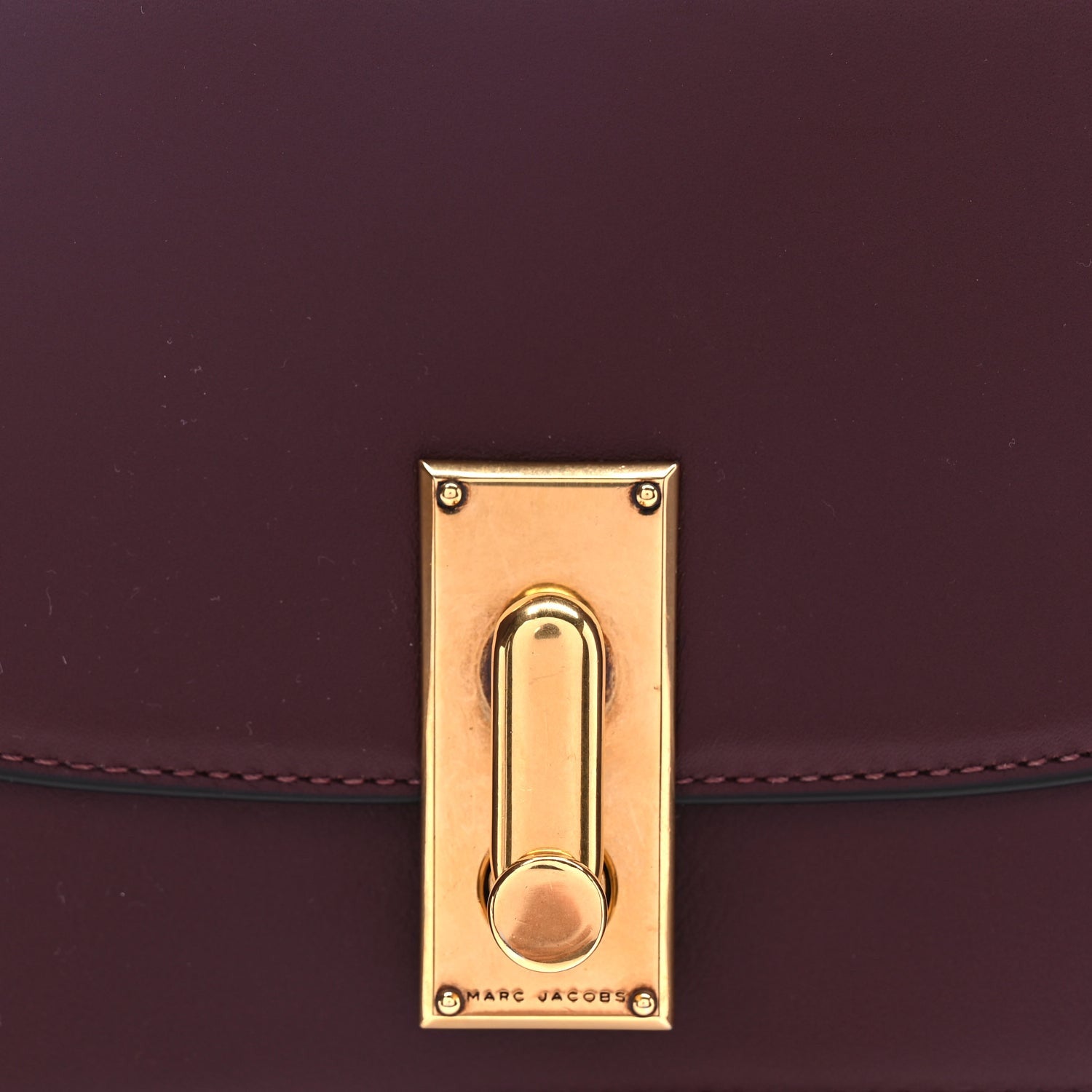 Marc Jacobs Calfskin West End Chain Wallet  Burgundy 6 of 8