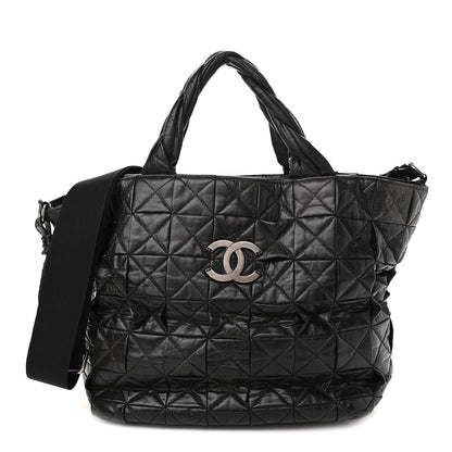 Chanel Aged Calfskin CC Tote Black 1 of 15