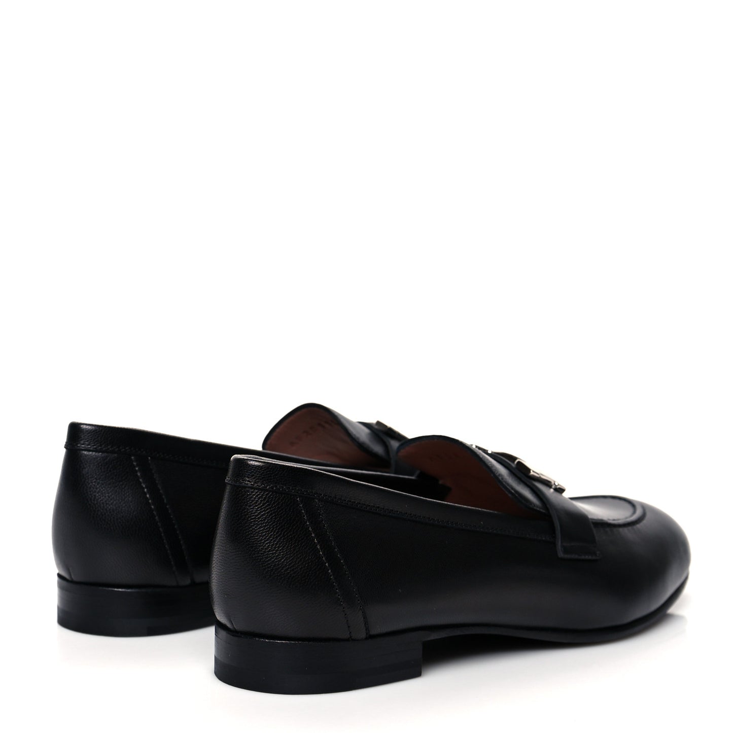 Goatskin Womens Paris Loafers 38 Black