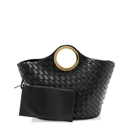 Bottega Veneta Calfskin Intrecciato Picnic Black 3 of 11