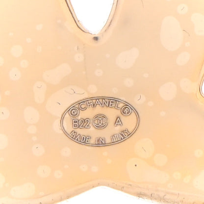 Chanel Metal Enamel CC Brooch Black Light Gold 4 of 5