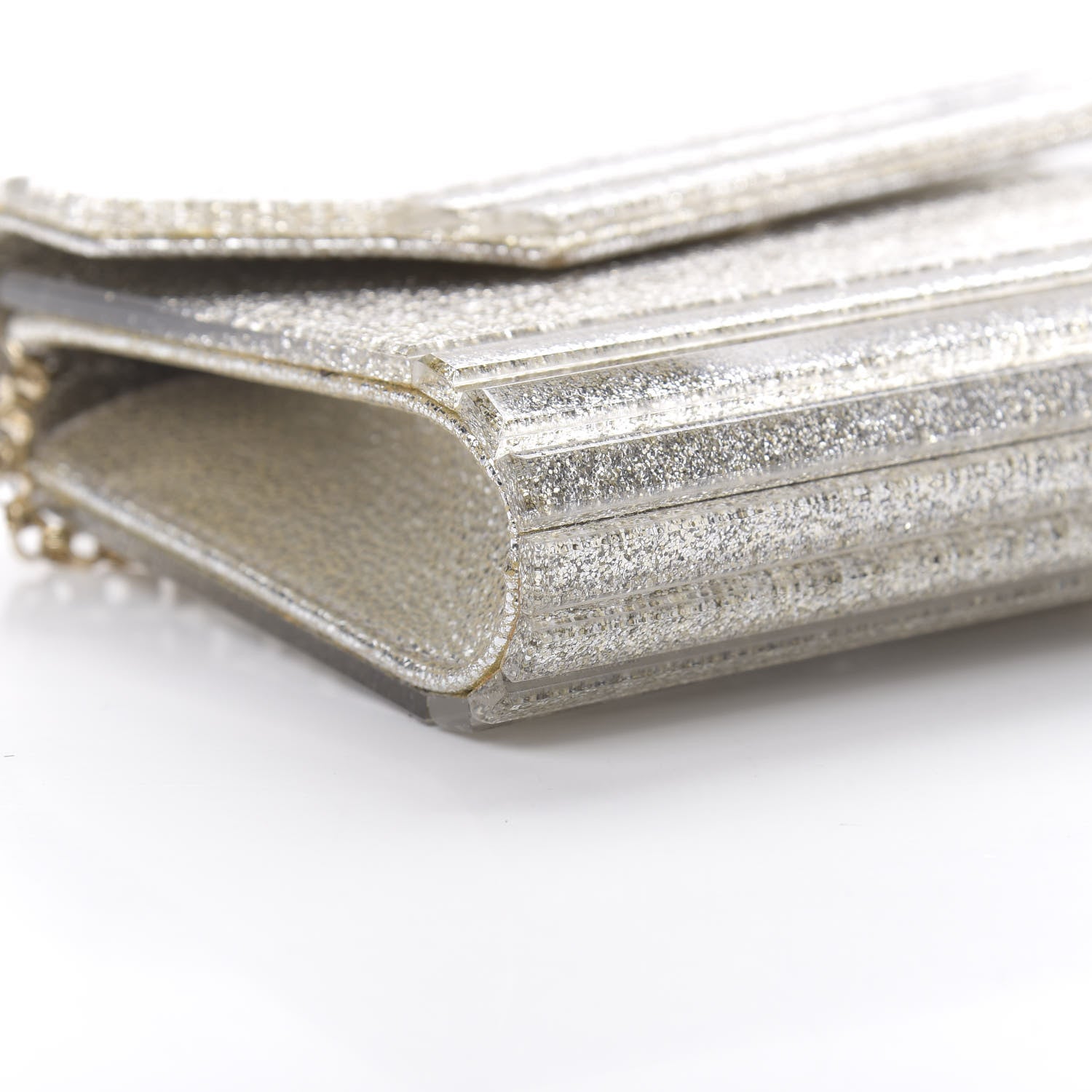 Jimmy Choo Acrylic Glitter Candy Clutch Champagne 9 of 10
