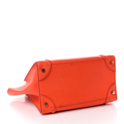 Celine Smooth Calfskin Mini Luggage Orange 8 of 23