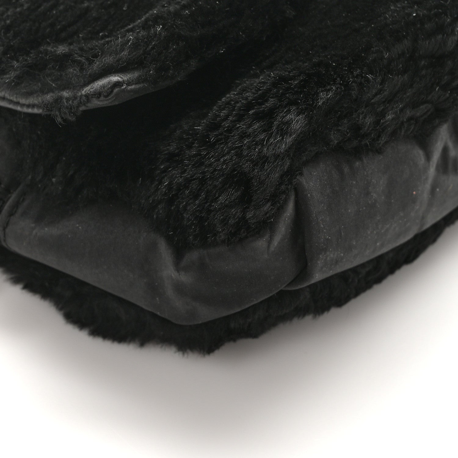 Chanel Rabbit Fur Sport Flap Flap Black 9 of 10