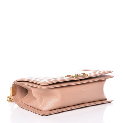 Chanel Caviar Quilted Medium Boy Flap Beige 5 of 16