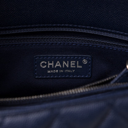 Chanel Caviar Quilted Small Coco Handle Flap Navy 7 of 12