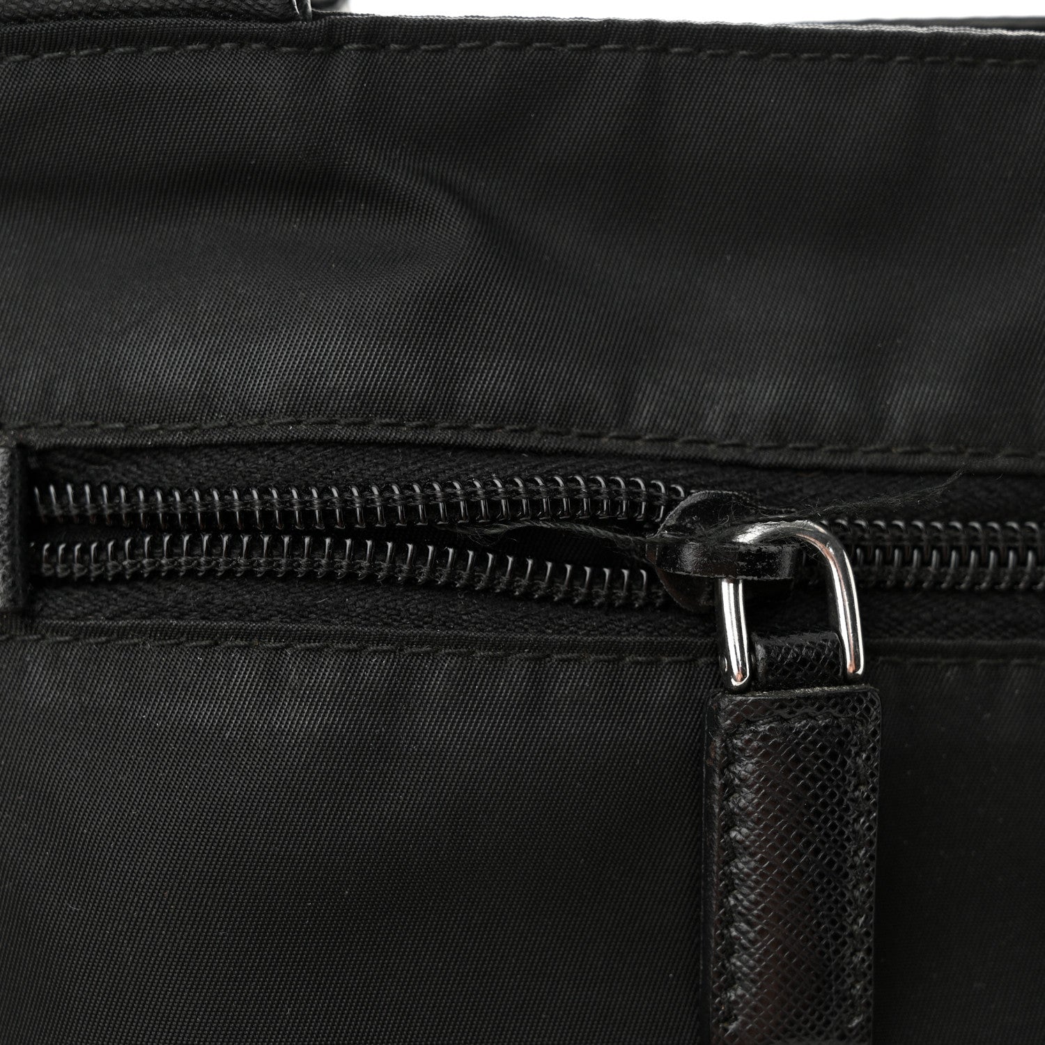 Prada Nylon Vela Flat Messenger Bag Black 10 of 10