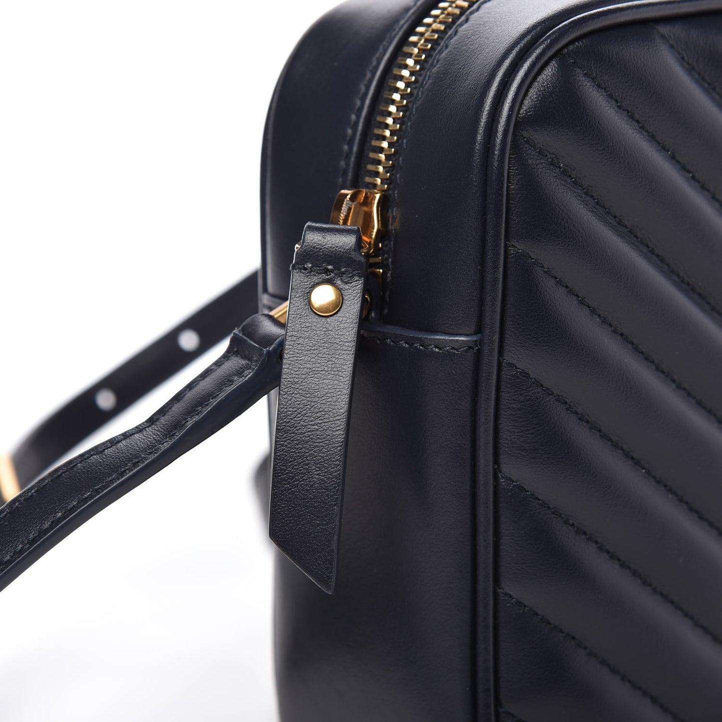 Calfskin Matelasse Monogram Lou Camera Bag Navy