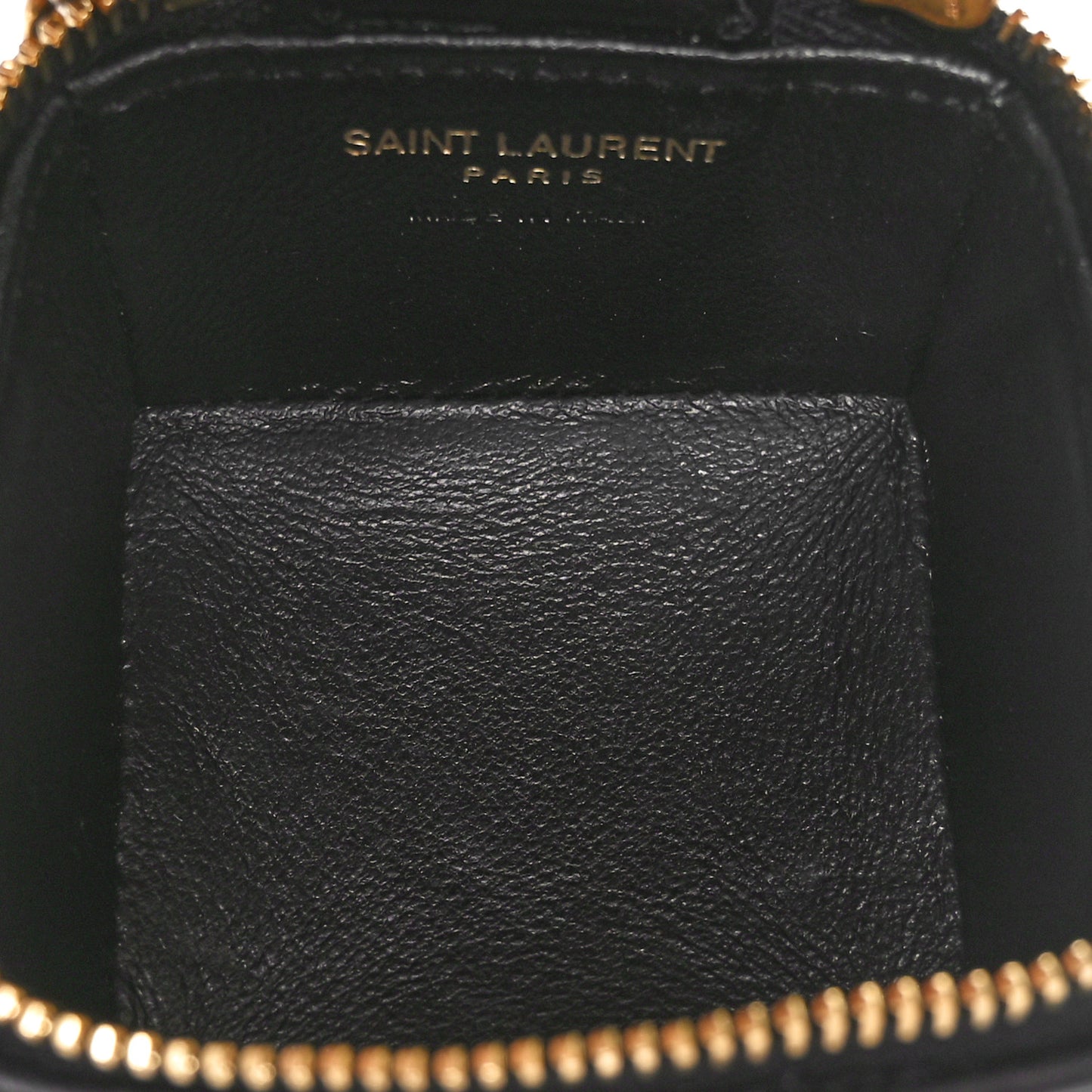 Lambskin Cassandre Matelasse Carre Mini Cube On Chain Black