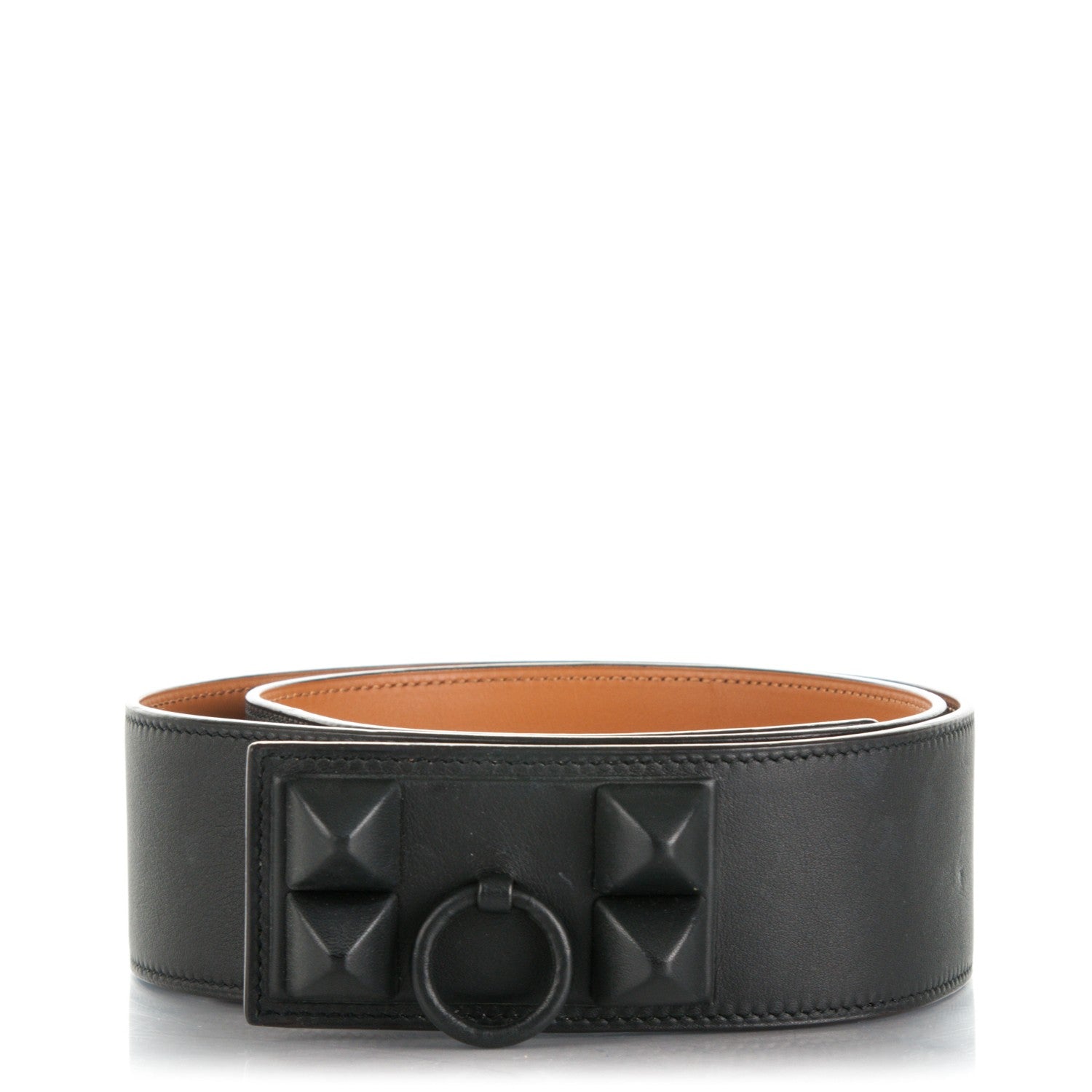 Hermes Swift Collier De Chien CDC Shadow Belt 95 Black Gold 1 of 5