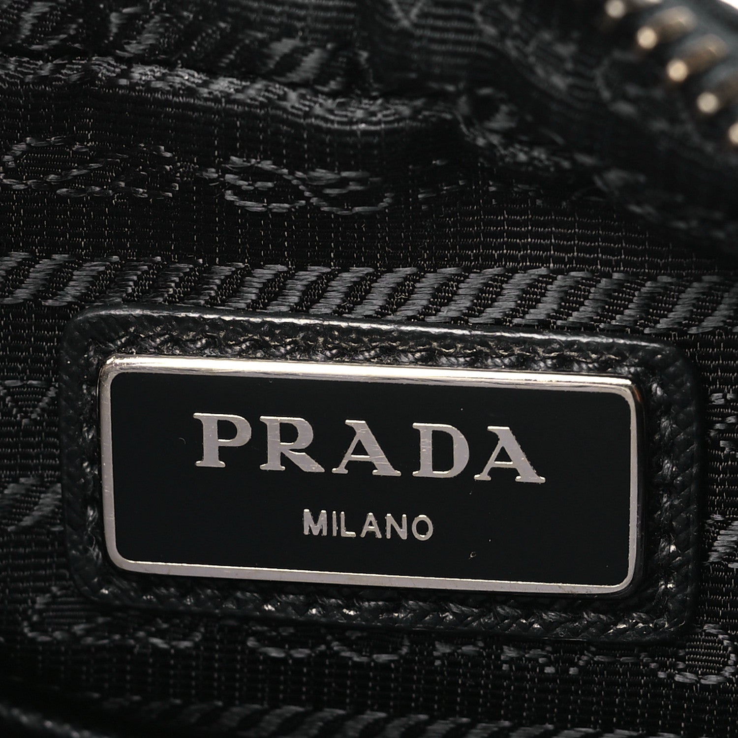Prada Tessuto Nylon Saffiano Pocket Messenger Shoulder Bag Black 6 of 10