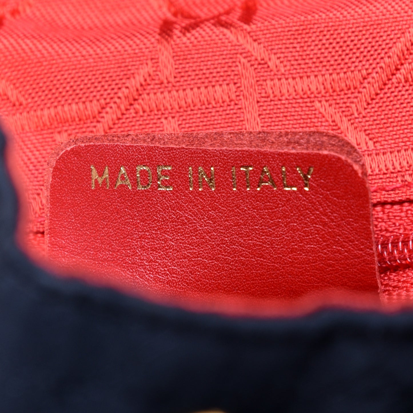 Nylon Cannage Backpack Navy Blue