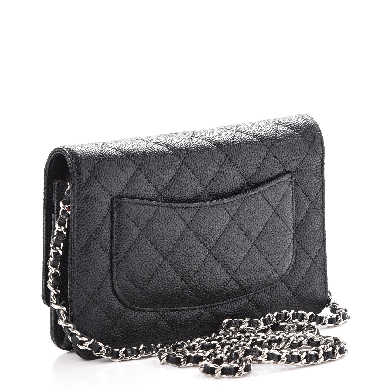 Chanel Caviar Quilted Wallet On Chain WOC Black 3 of 9