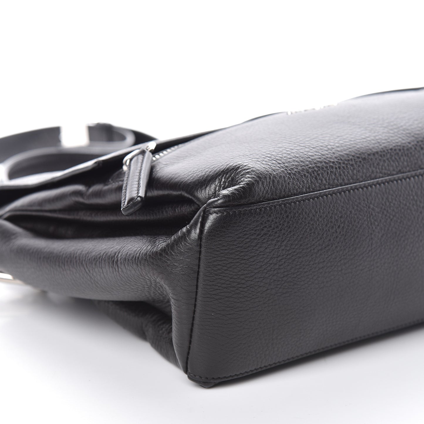 Calfskin Small Pandora Pure Flap Bag Black