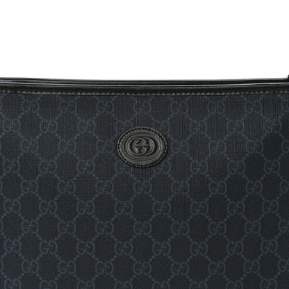 Gucci GG Supreme Monogram Azalea Calfskin Retro Interlocking G Beauty Case  Black 7 of 9