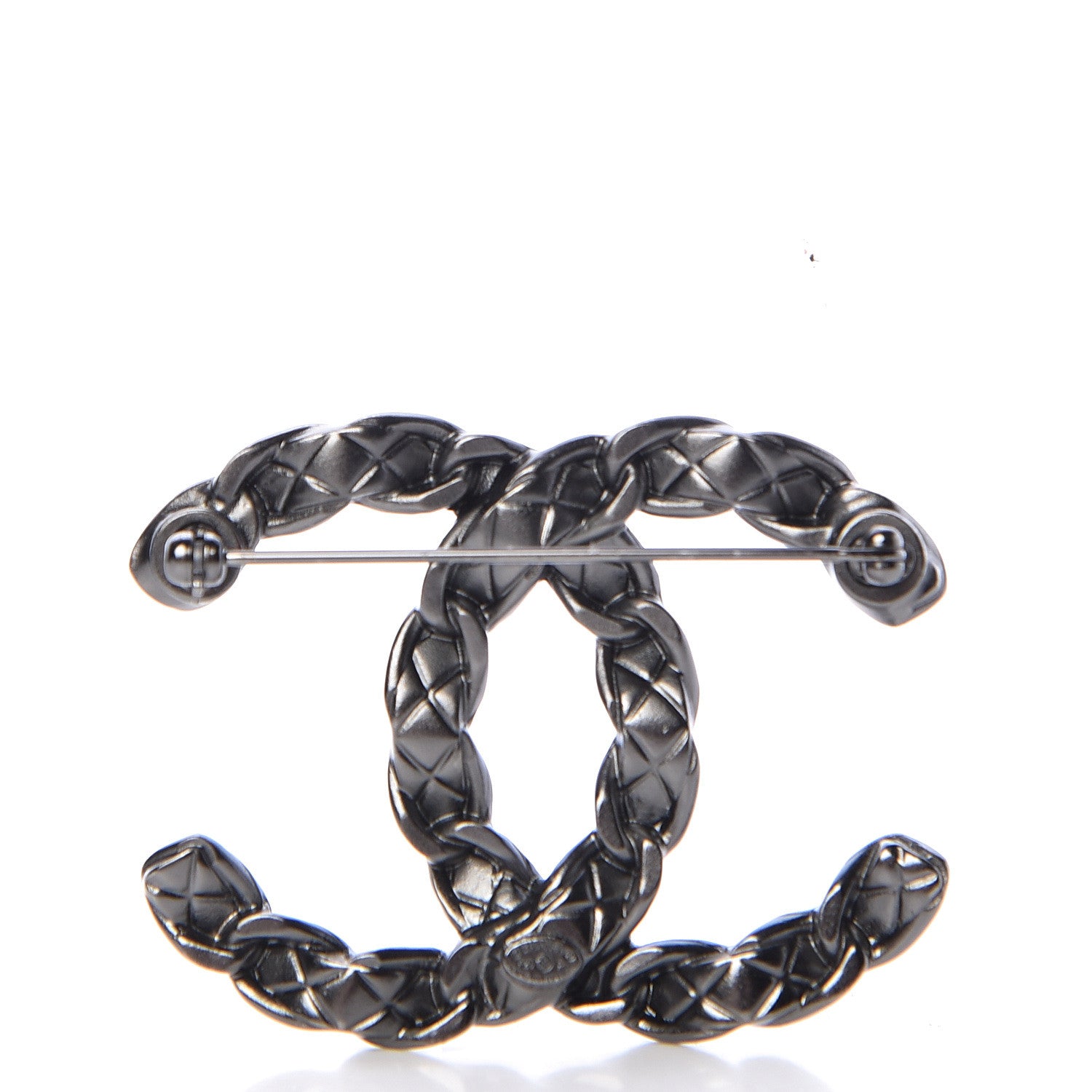 Chanel Ruthenium Chain CC Brooch 3 of 5