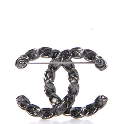Chanel Ruthenium Chain CC Brooch 3 of 5