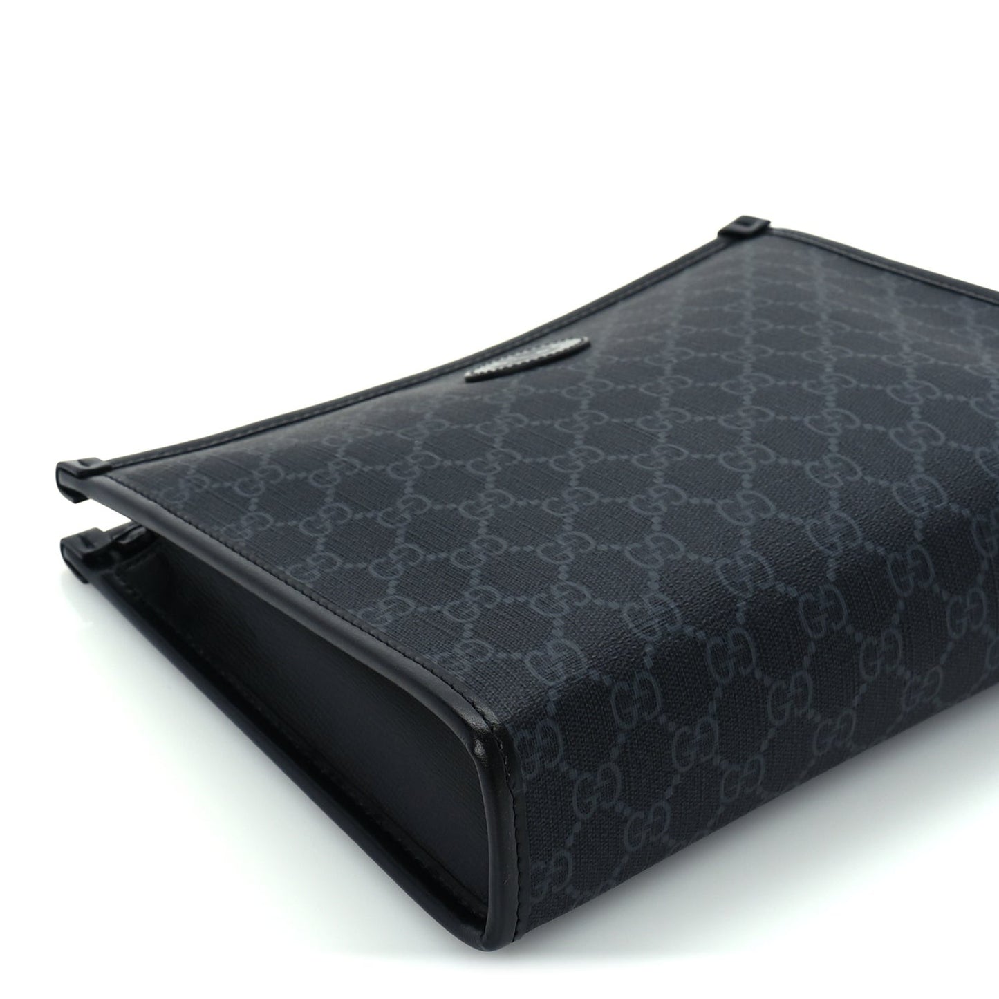 GG Supreme Monogram Azalea Calfskin Retro Interlocking G Beauty Case  Black