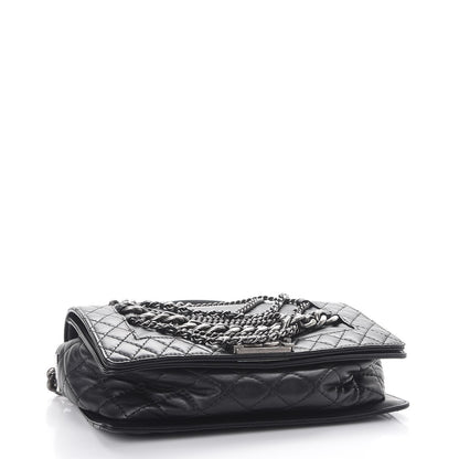 Chanel Calfskin Enchained Medium Boy Flap Black 4 of 9