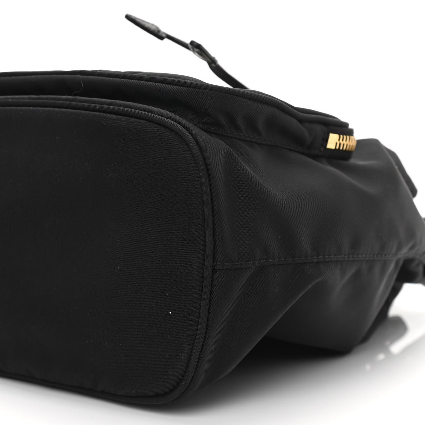Re-Nylon Duet Drawstring Shoulder Bag Black