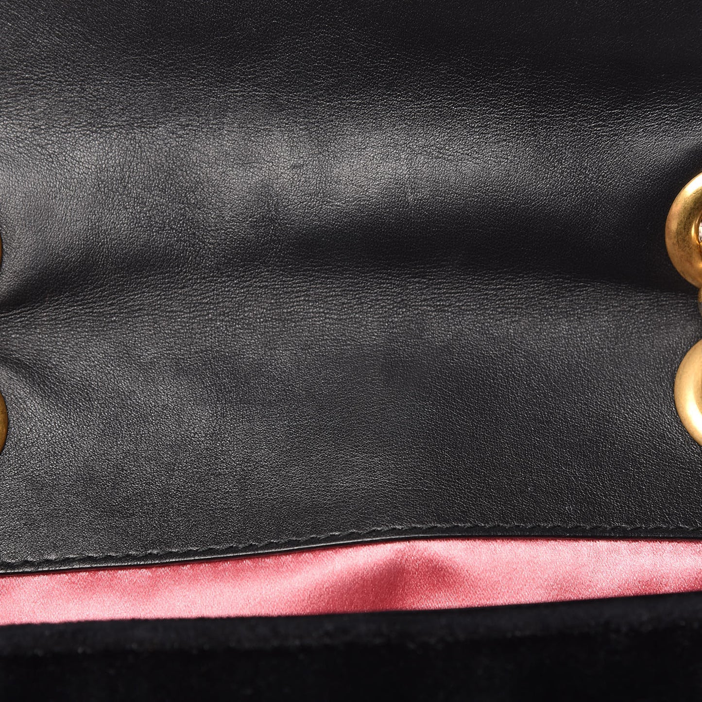 Velvet Matelasse Mini GG Marmont Shoulder Bag Black