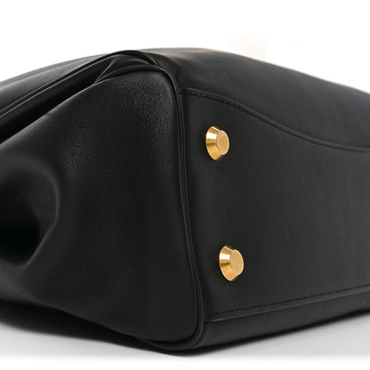 Balenciaga Natural Smooth Calfskin Medium Rodeo Top Handle Handbag  Black 8 of 9