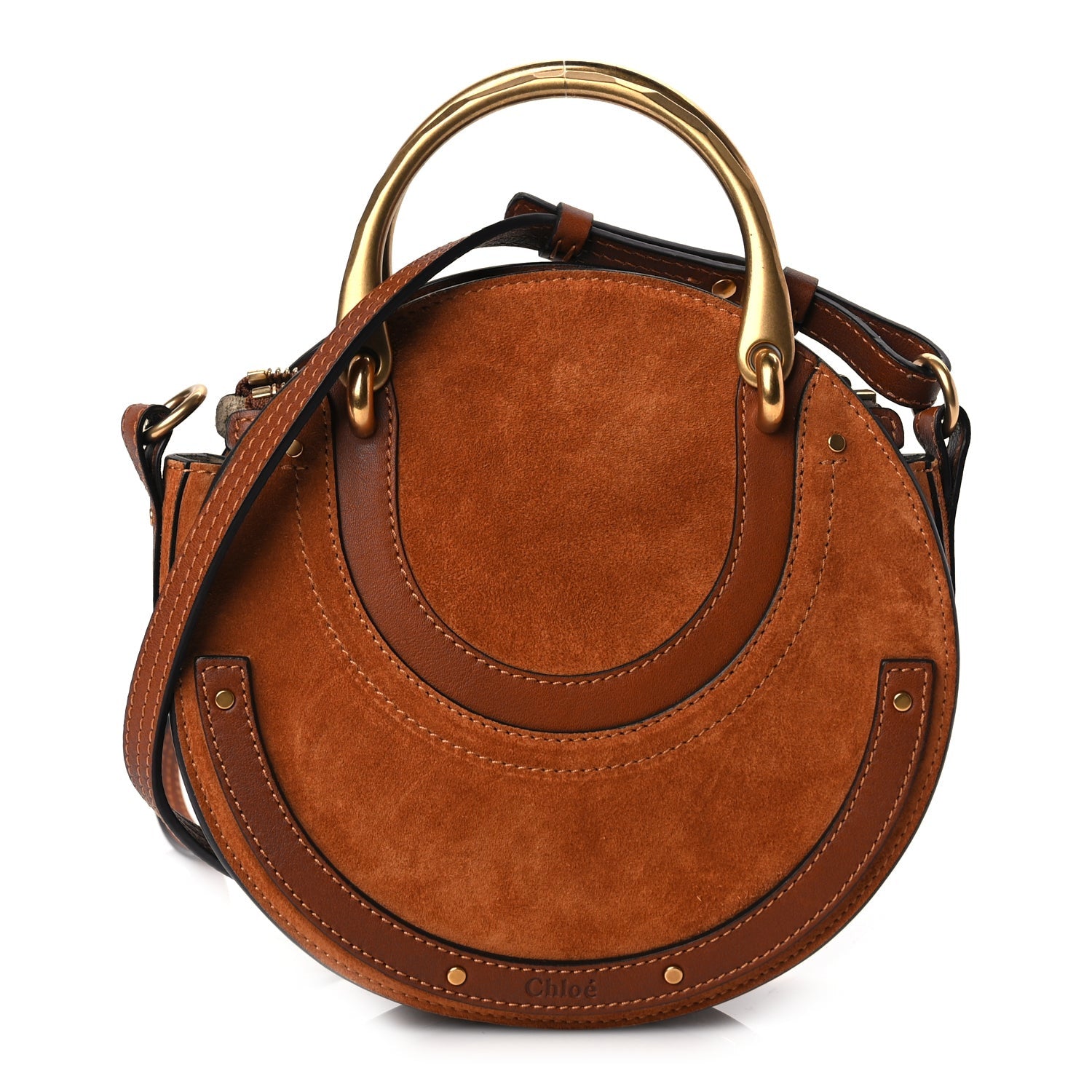 Chloe Suede Calfskin Small Pixie Bag Saffron Red 1 of 8