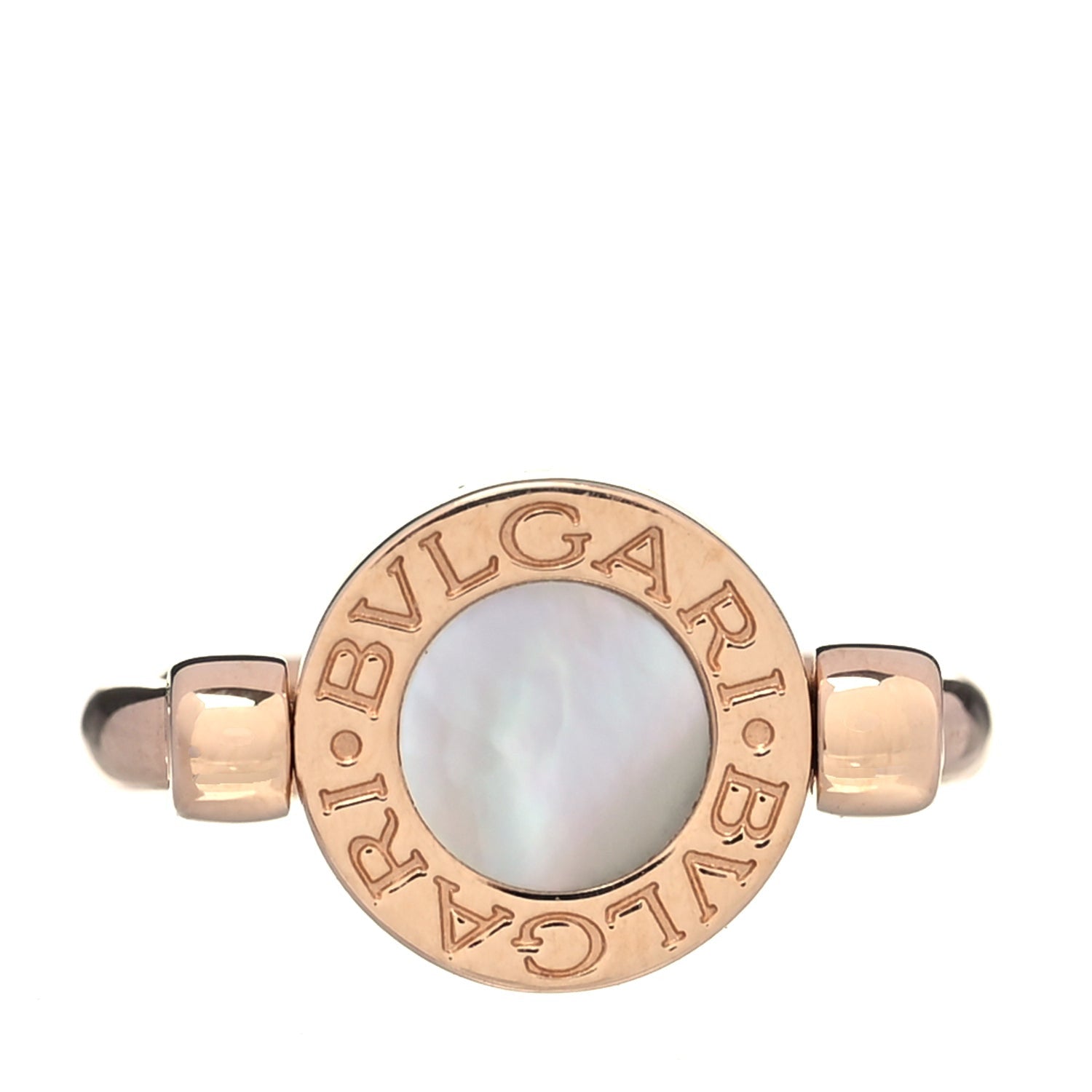 Bvlgari 18K Rose Gold Mother of Pearl Black Onyx BVLGARI BVLGARI Ring 49 4.75 Black 3 of 6