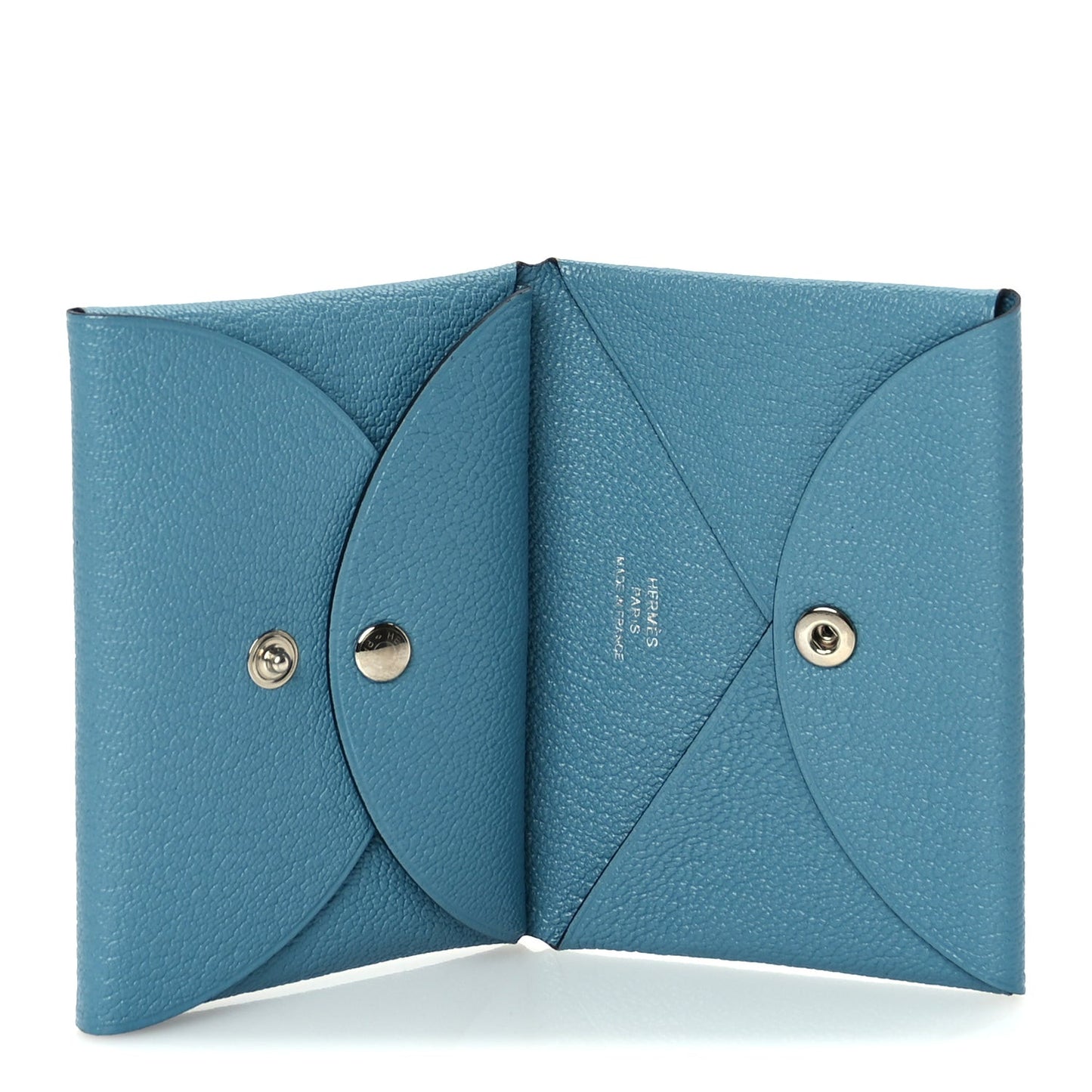 Chevre Chamkila Calvi Duo Card Case Blue Jean