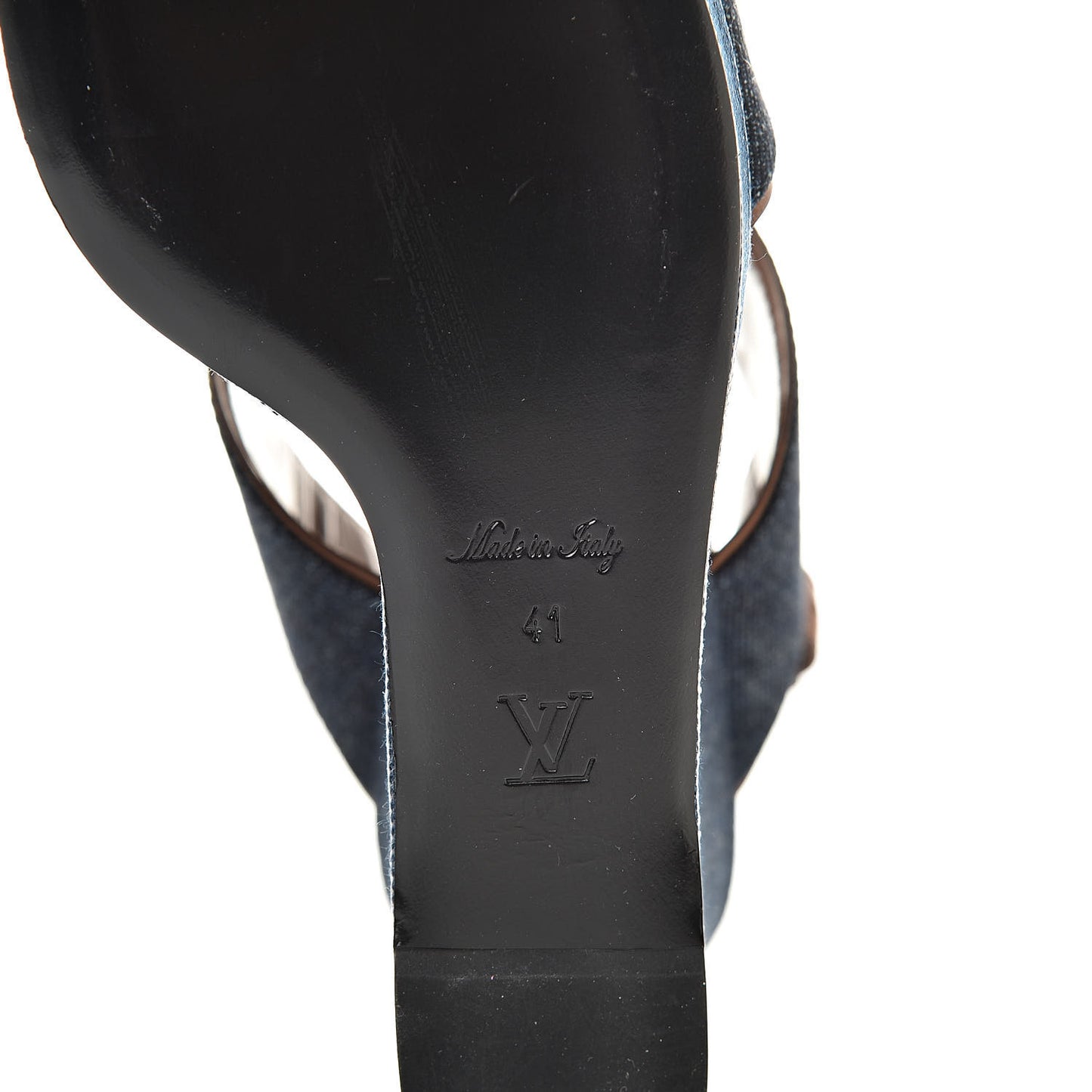 Denim Croisiere Wedge Sandals 41 Marine