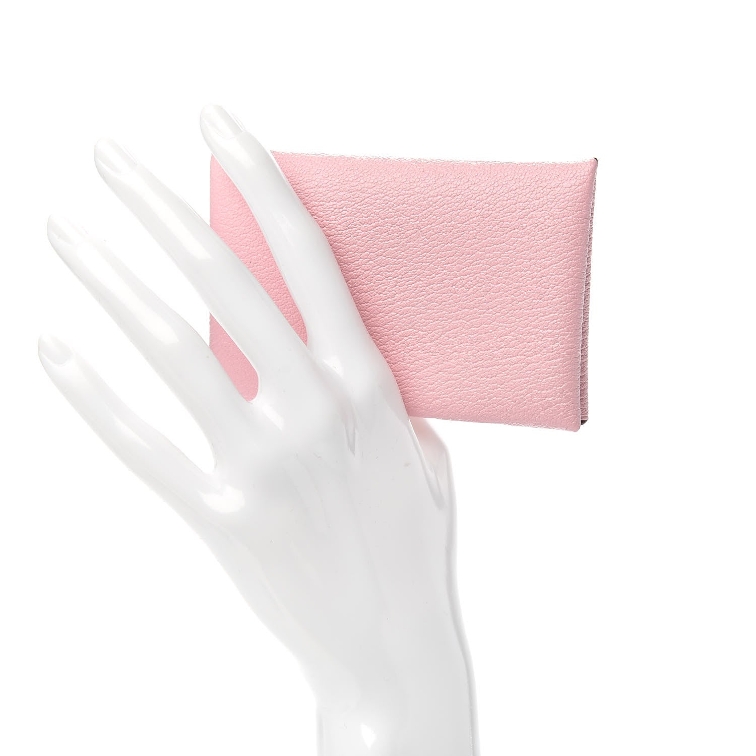 Hermes Chevre Mysore Calvi Card Case Rose Sakura 2 of 8