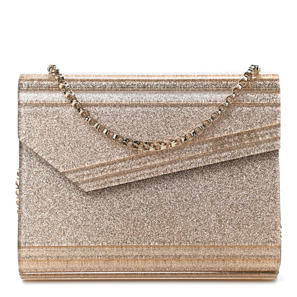 Jimmy Choo Acrylic Glitter Candy Clutch Gold 1 of 4