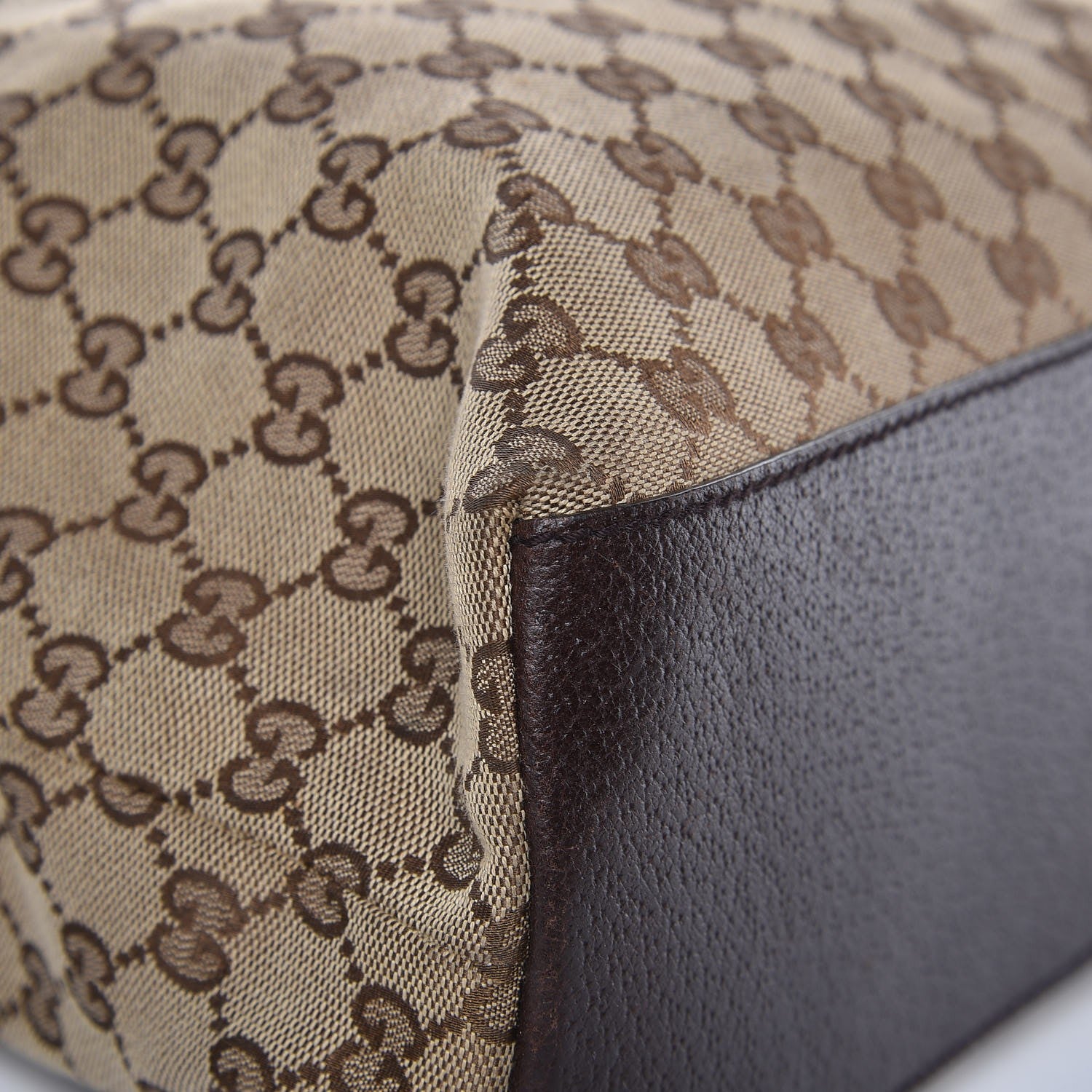 Gucci GG Monogram Large Web Handle Vertical Tote Dark Brown 8 of 14