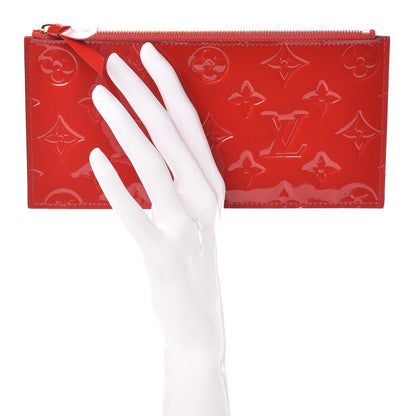 Louis Vuitton Vernis Felicie Chain Wallet Zippered Insert Cherry 2 of 6