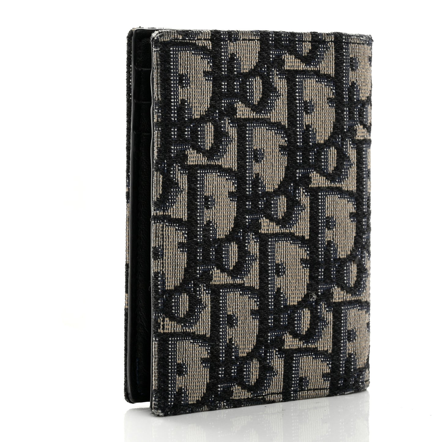 Oblique Bi-Fold Card Holder Blue