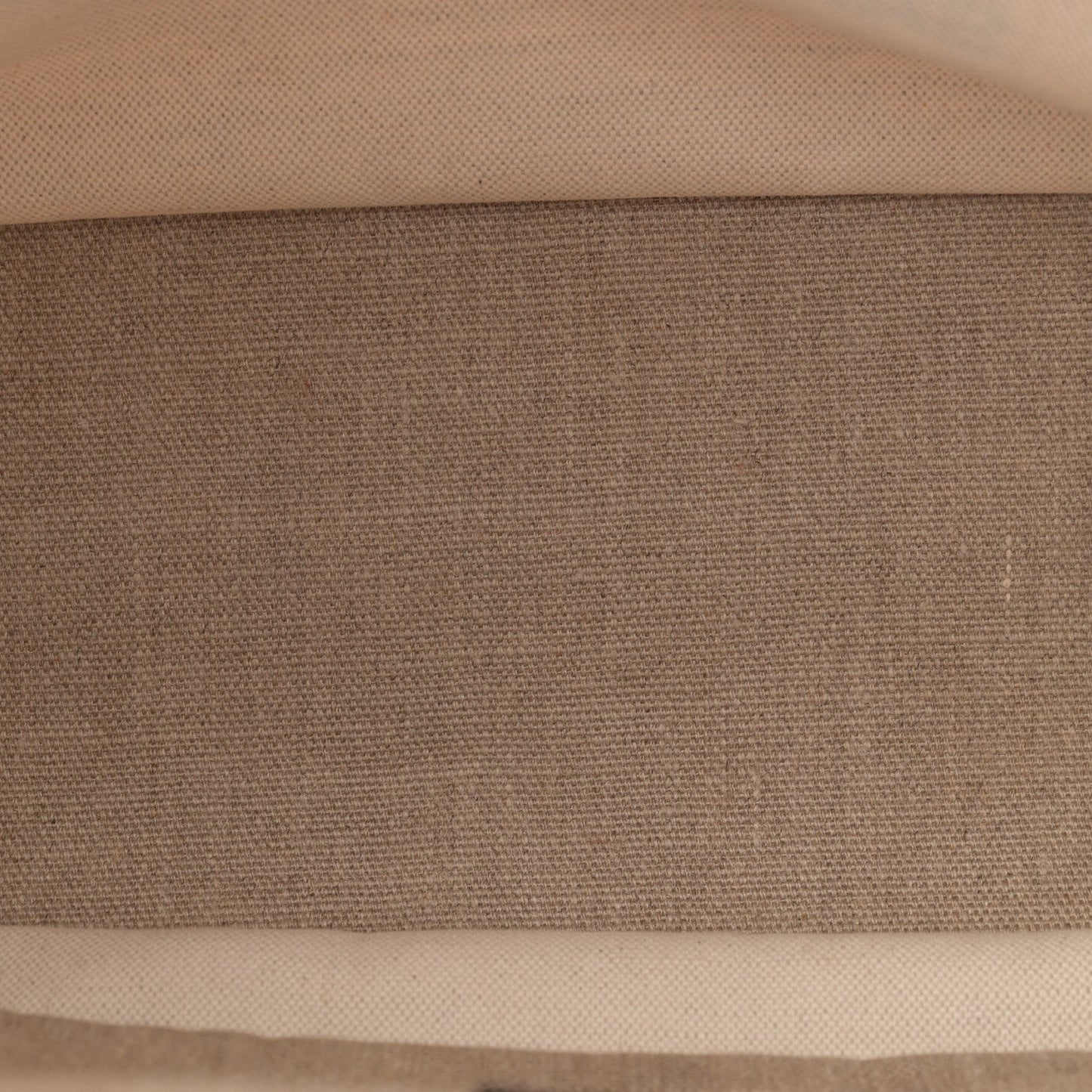 Linen Calfskin Small Rive Gauche Tote Greggio Natural