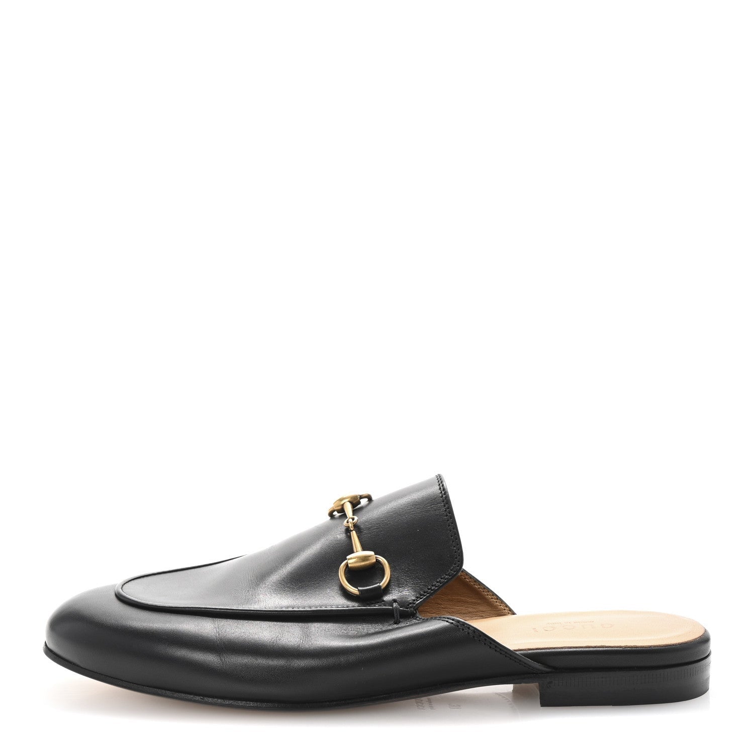 Gucci Calfskin Womens Princetown Slippers 37 Black 1 of 7