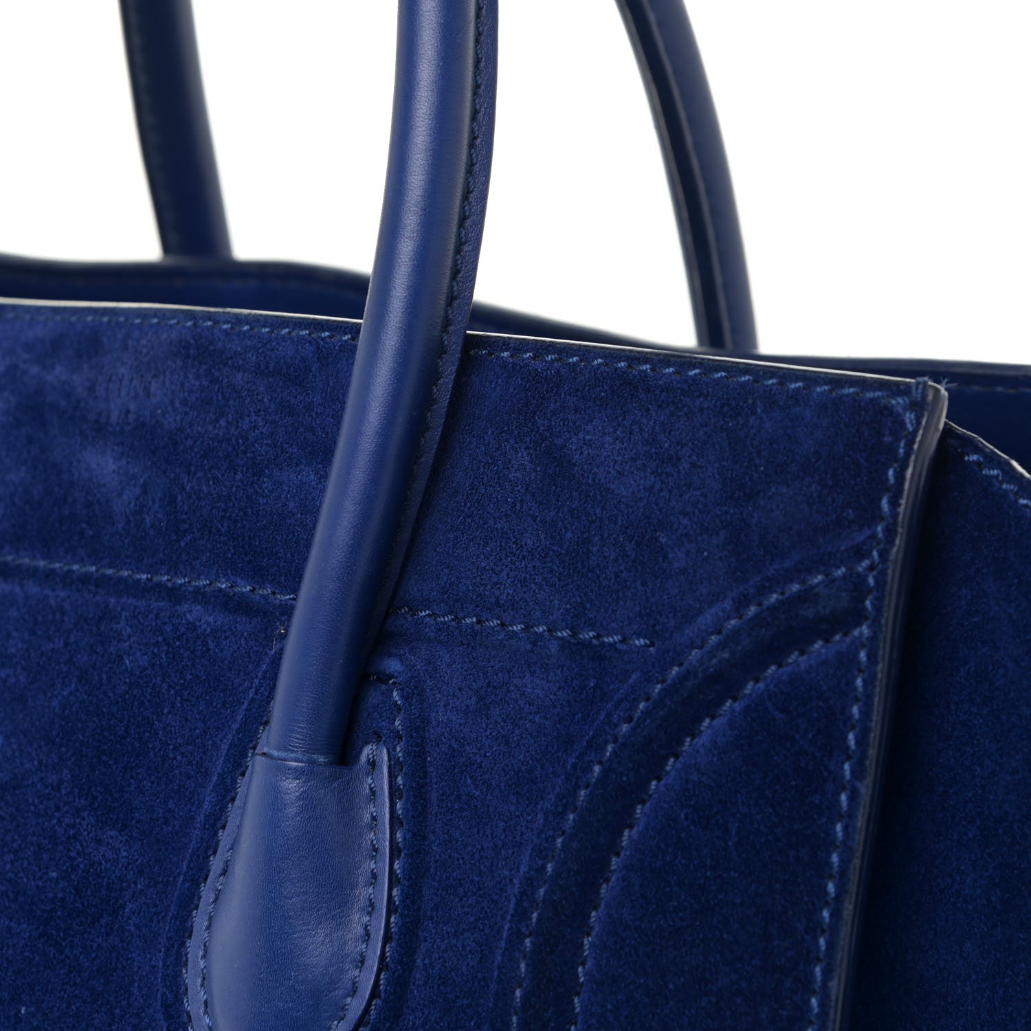 Celine Suede Medium Phantom Luggage Royal Blue 20 of 32
