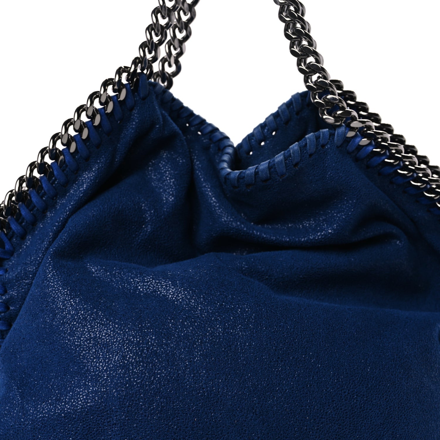 Stella McCartney Shaggy Deer Small Falabella Fold Over Tote Cornflower Blue 6 of 7