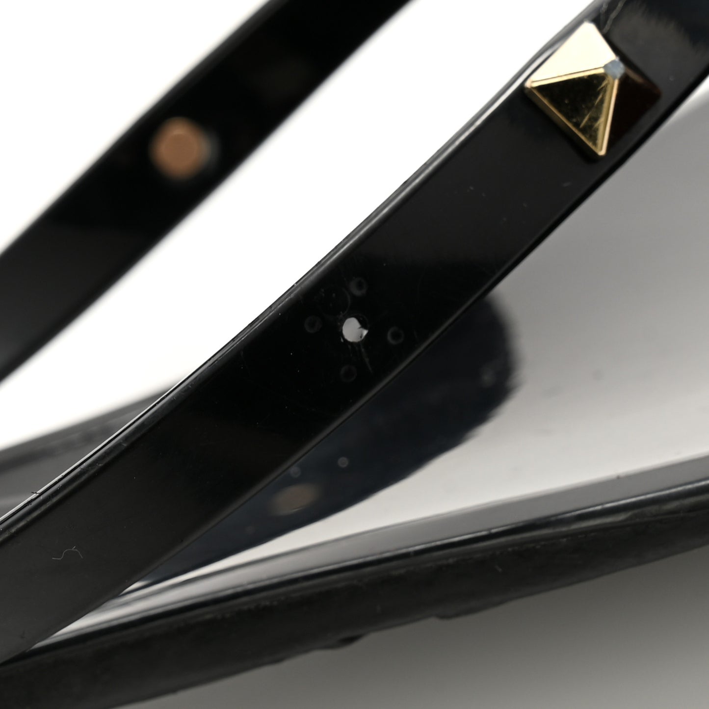 PVC Jelly Rockstud Bow Thong Sandals 39 Black