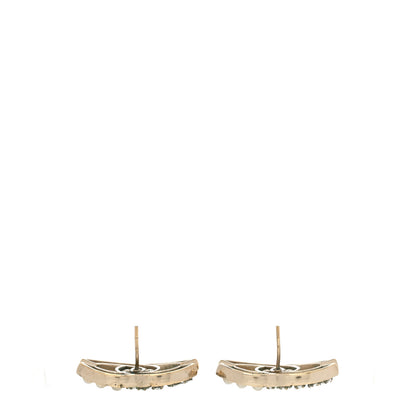 Chanel Pearl Crystal CC Earrings Gold 3 of 8