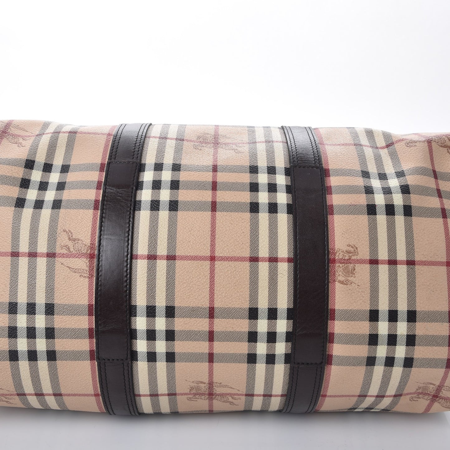 Haymarket Check Duffle Bag Dark Brown